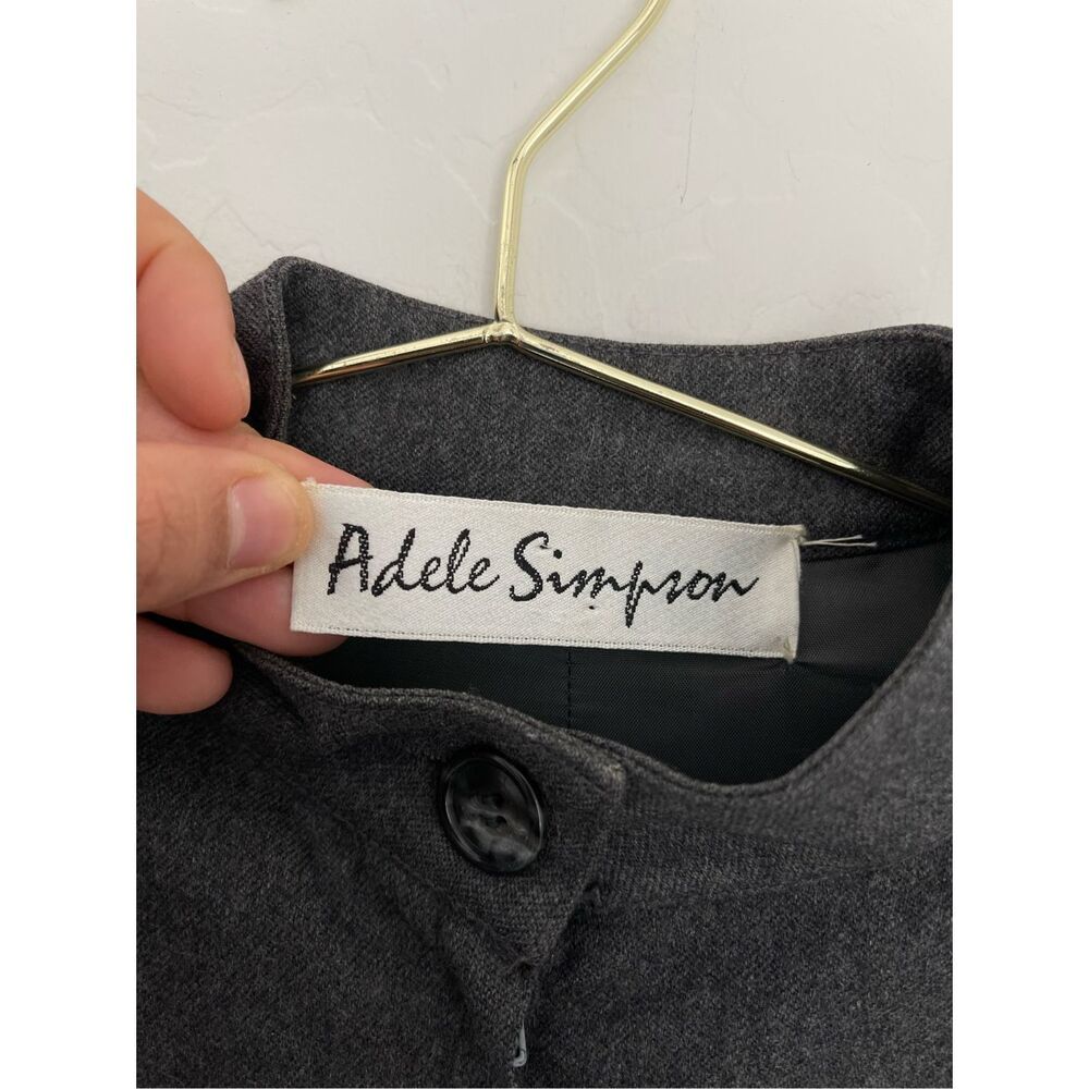 Adele Simpson High Neckline 100% Wool Vintage Dre… - image 3
